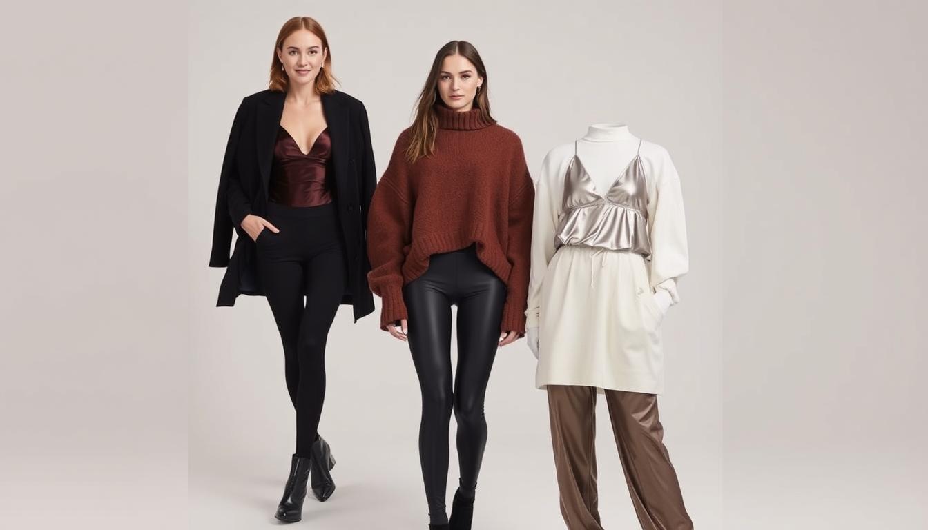 Winter styling for lingerie with velvet and layering
