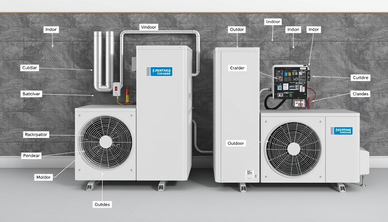 Heat pump system components for Millis, MA installations