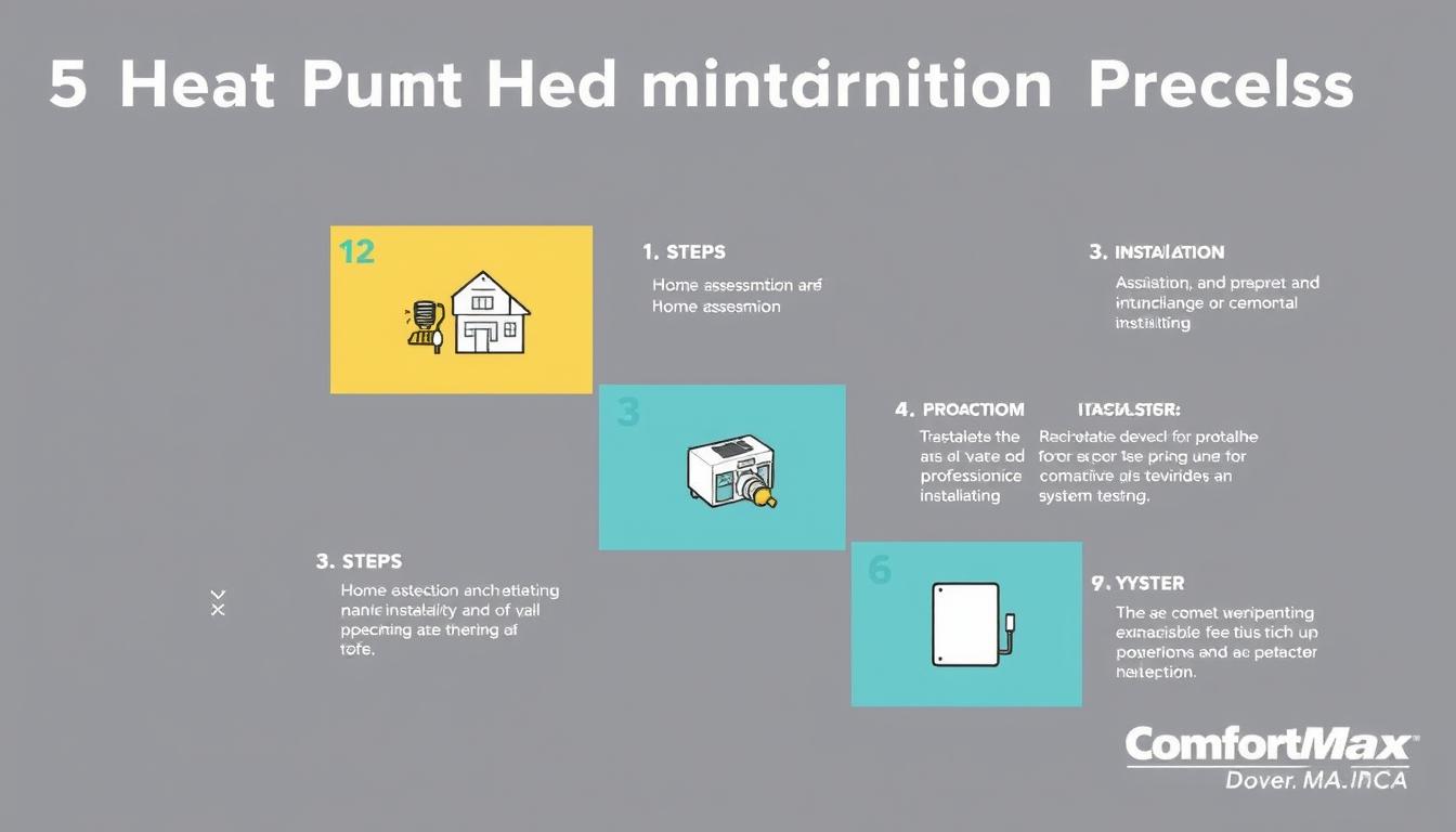 Step-by-step heat pump installation process in Millis, MA