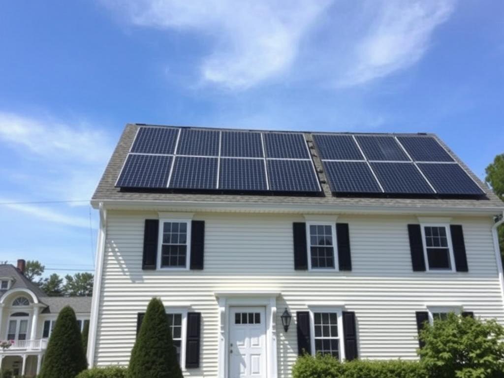 Solar installation by solar installers near me on a colonial Dover home
