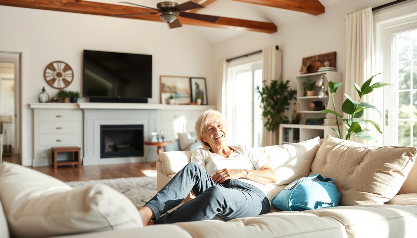 Satisfied customer in a clean Walpole home