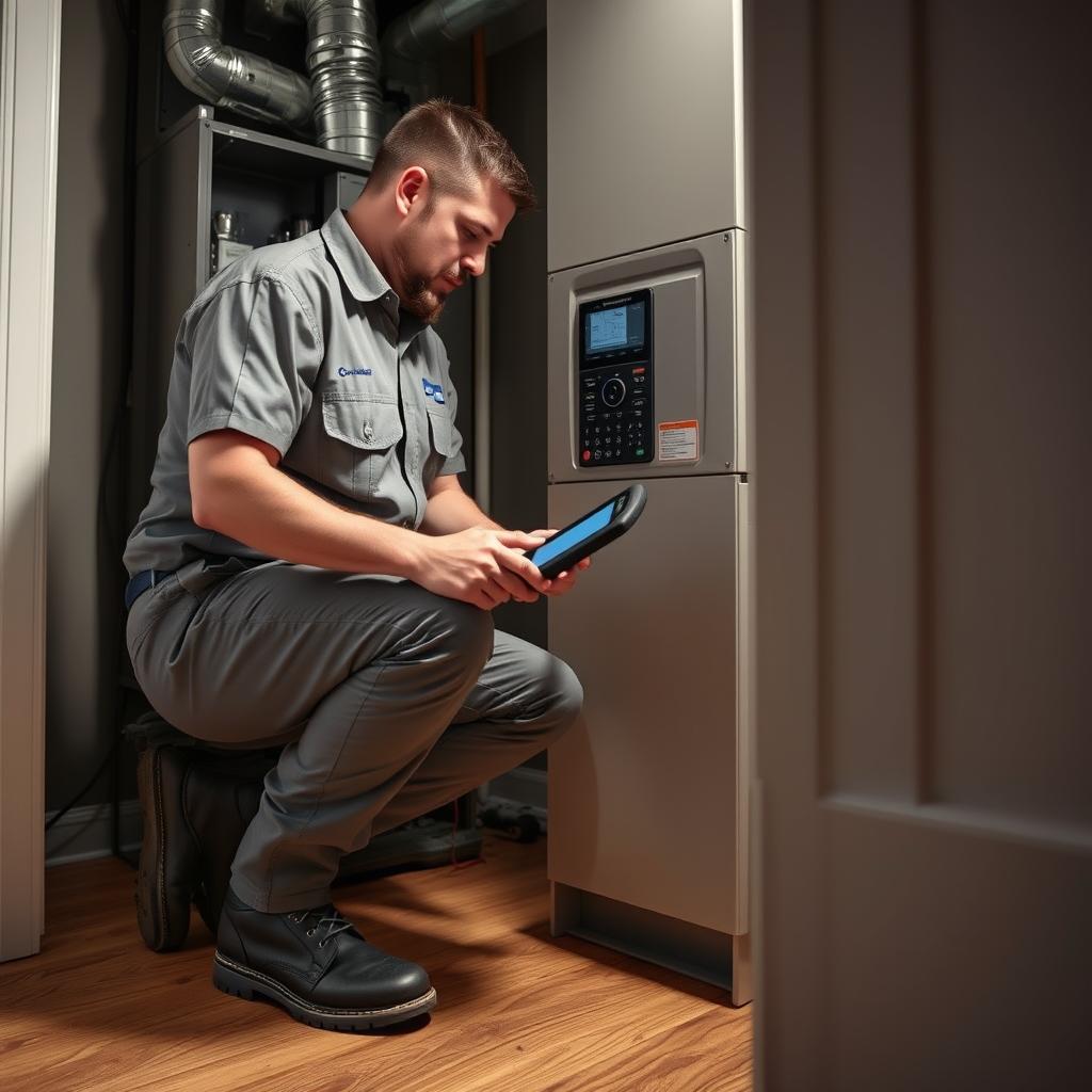 HVAC system inspection in Weston MA
