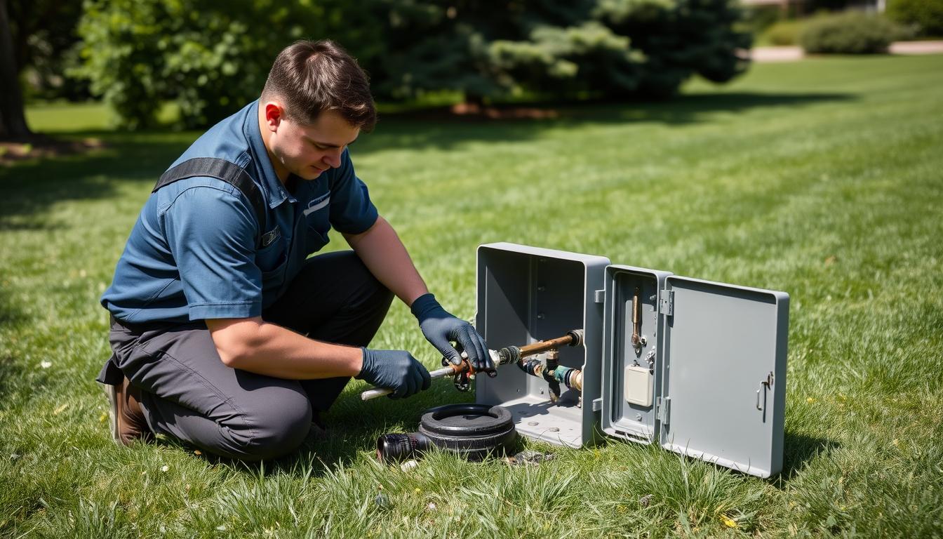 Sprinkler system repair in Arlington, MA by JC Landscape