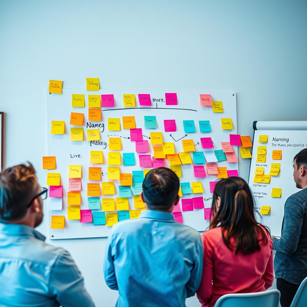 Brainstorming créatif pour la création de nom de marque