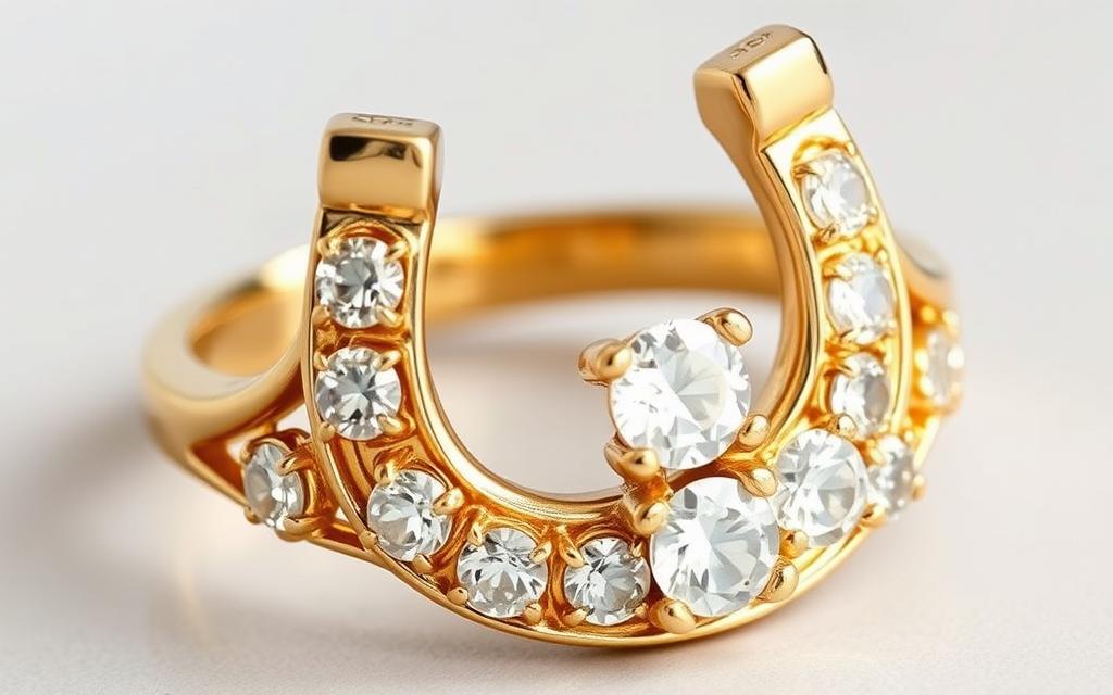 gold horseshoe ring
