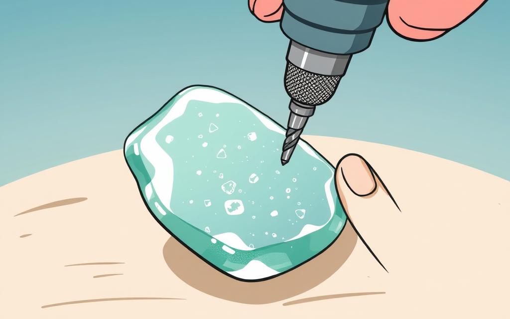 how to drill sea glass for jewelry