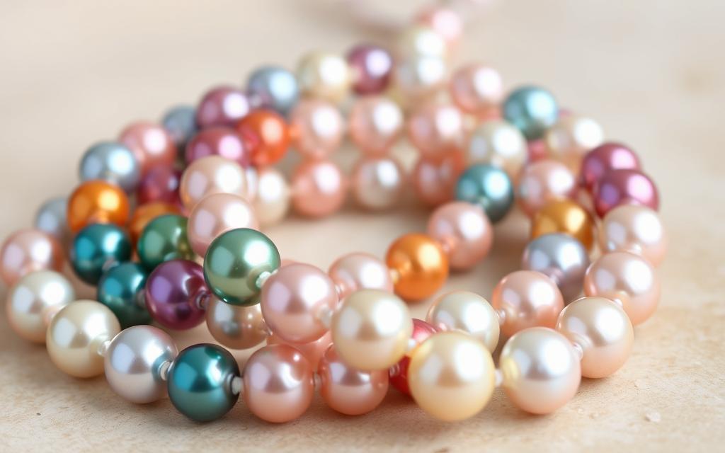 multicolor freshwater pearl necklace