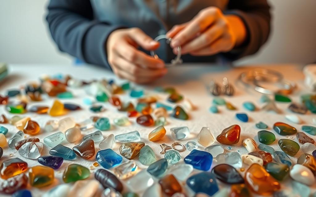 sea glass jewelry making
