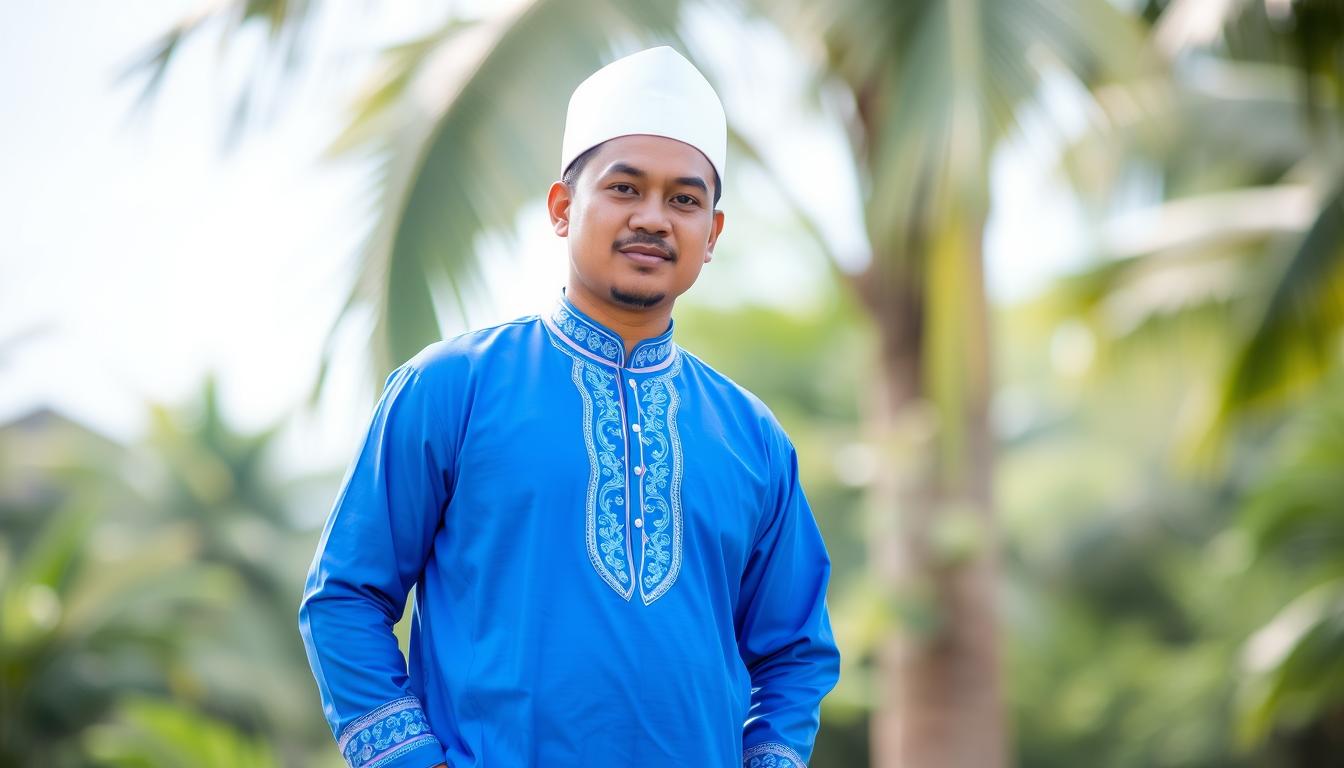 Baju Kedah pria dengan songkok