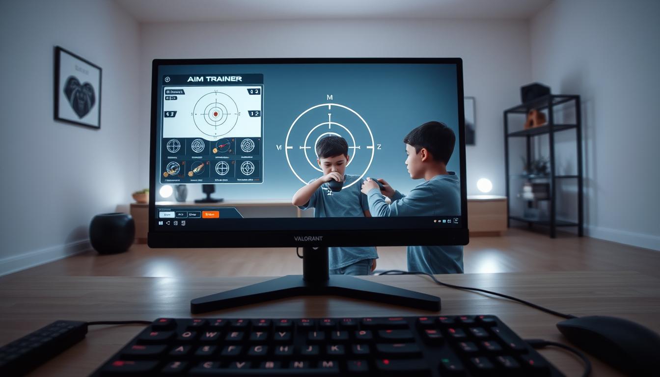 Latihan Aim dengan Aim Trainer