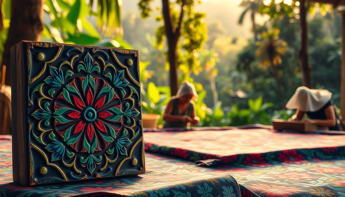 batik blok malaysia tradisional