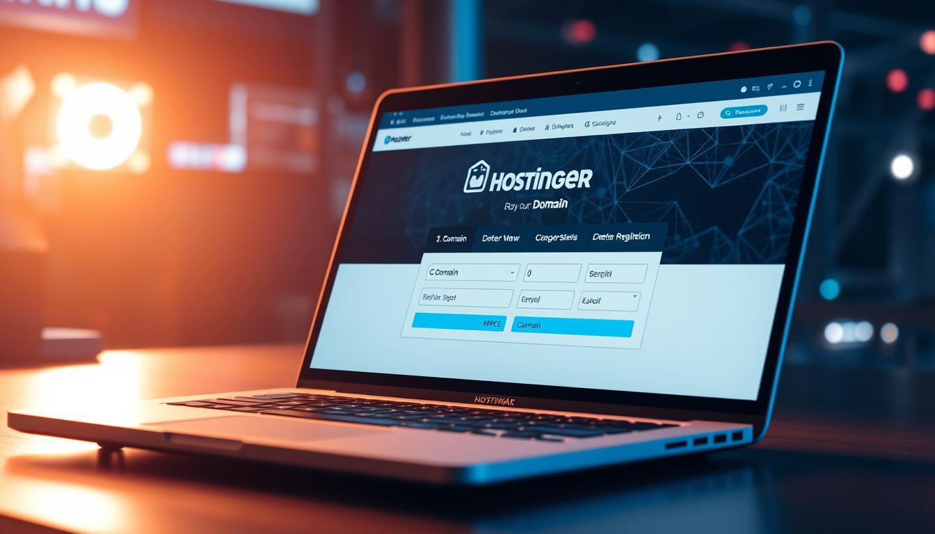 domain registration with Hostinger
