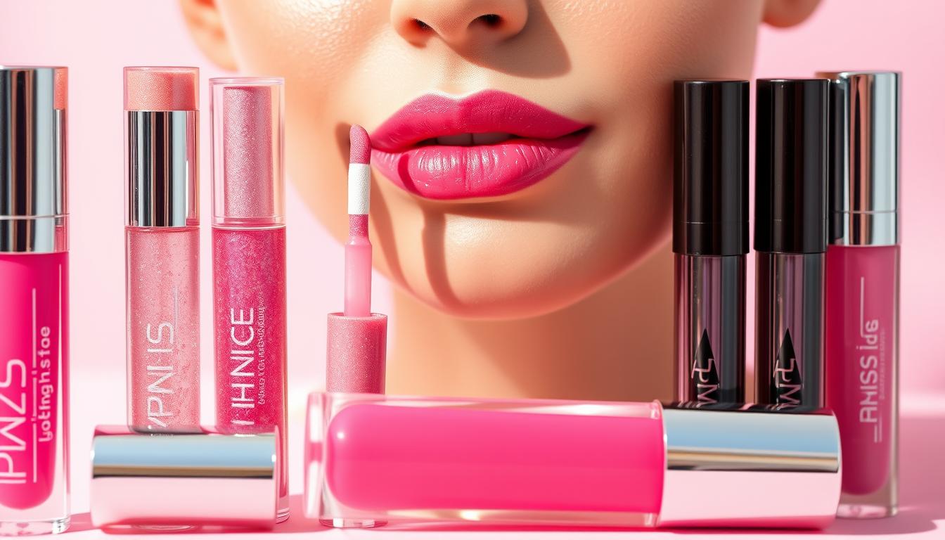 pink lip gloss