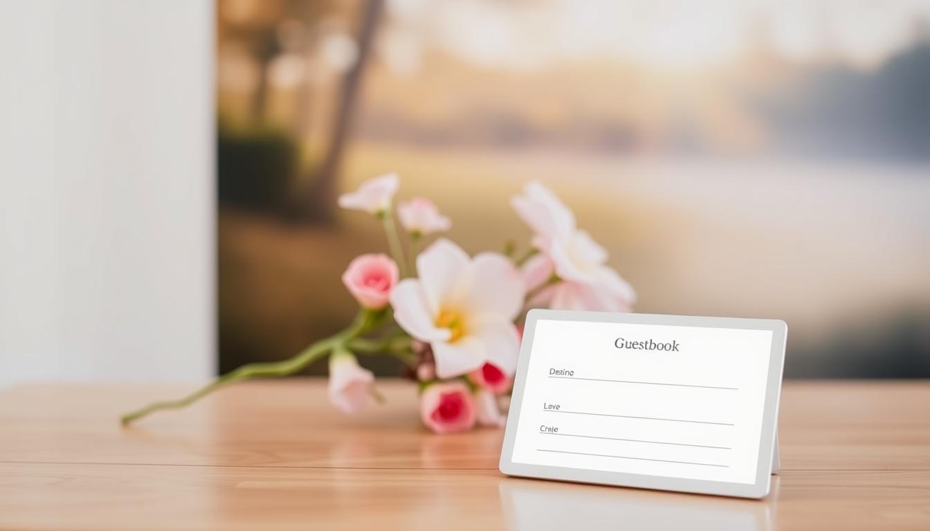 Online guestbooks for memorial services