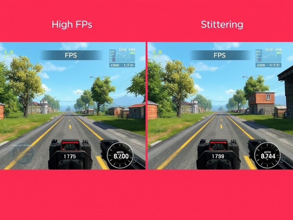 Gaming performance comparison with and without bottleneck