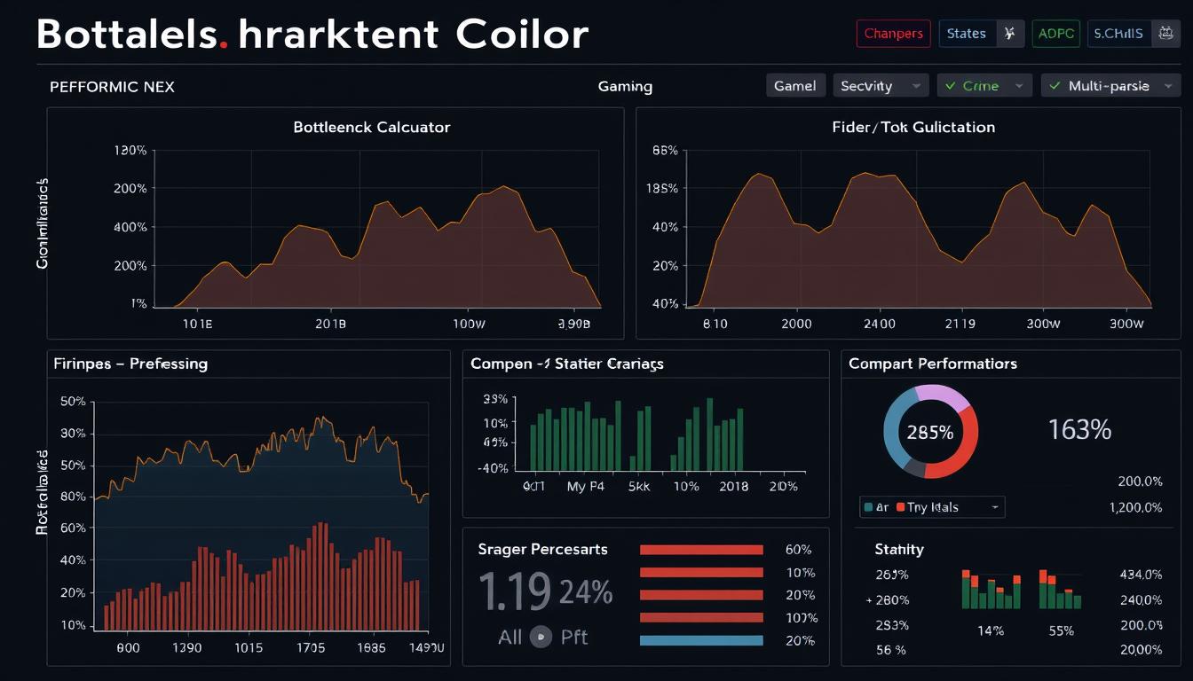 Bottleneck calculator analyzing system performance across different usage scenarios