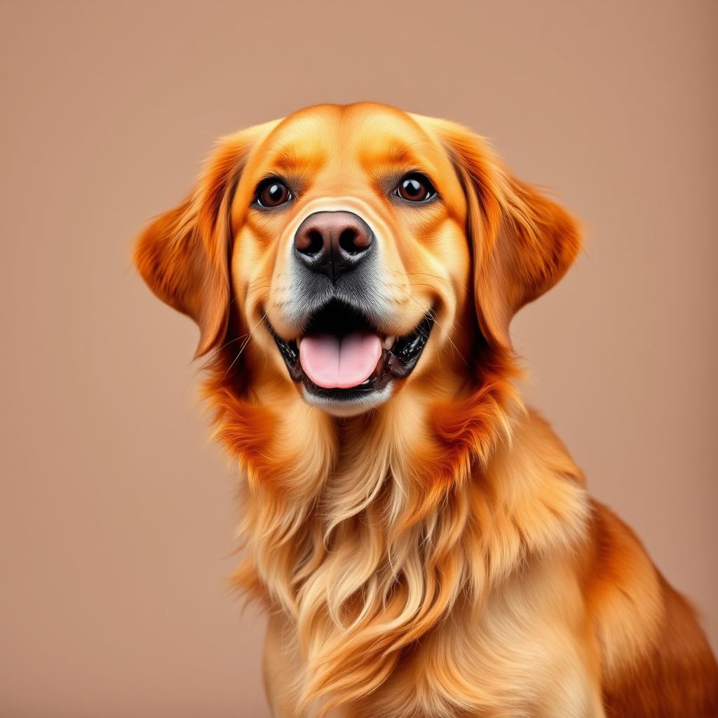 Golden Retriever King Charles Mix adult dog portrait