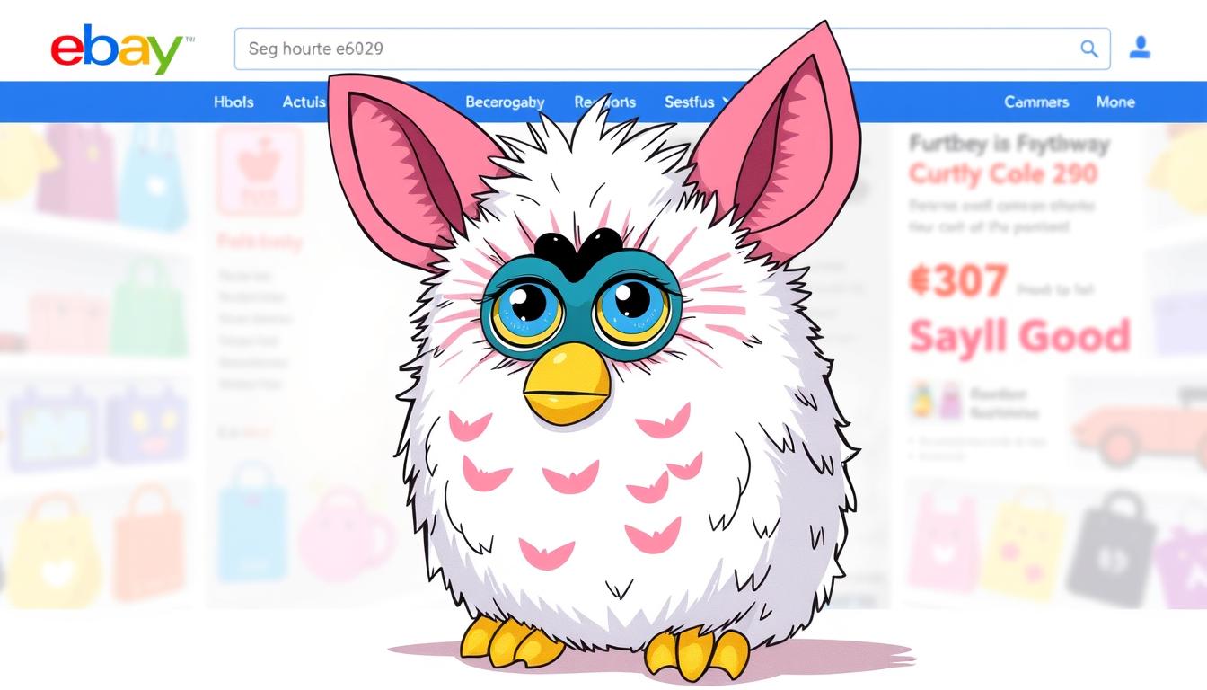 Image of a Furby being sold on eBay
