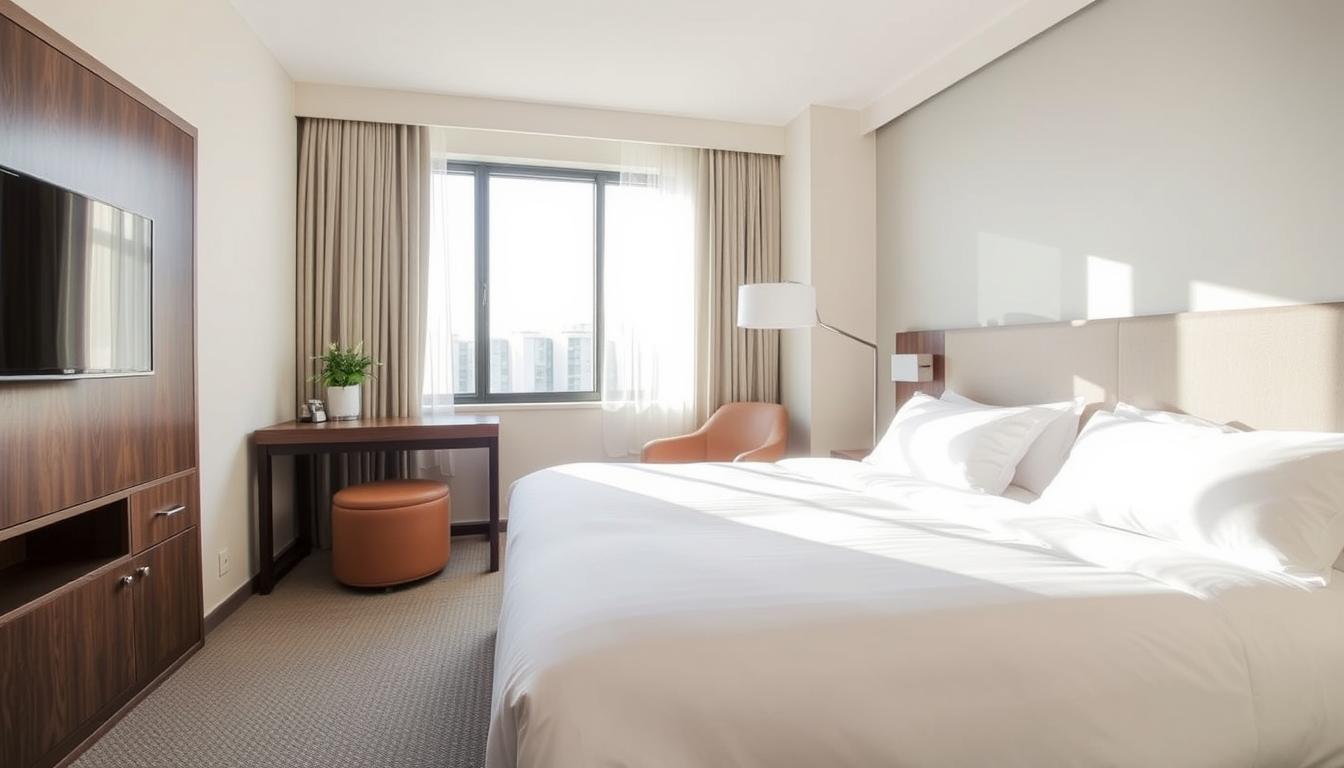 Clean and fresh HotelsByDay room ready for guests