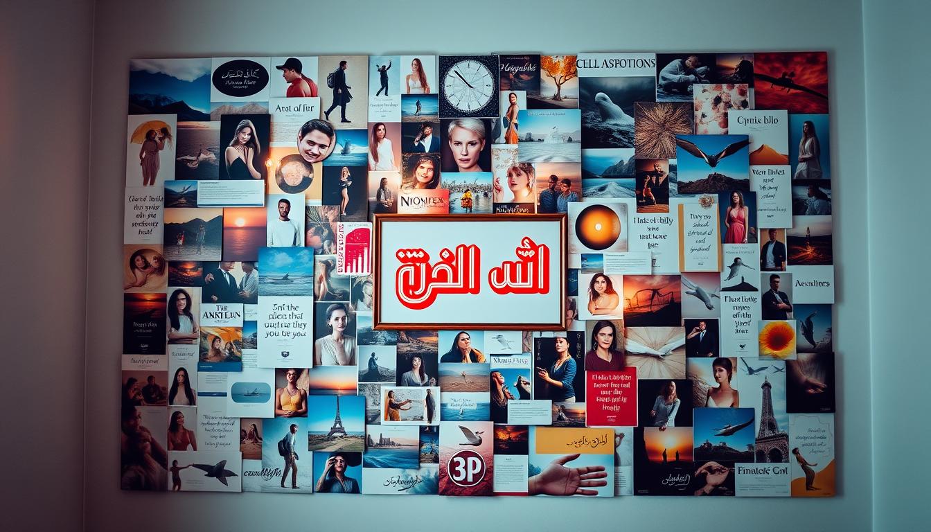 لوحة الأحلام, vision board, كيفية عمل لوحة أحلام, لوحة الرؤية, تحقيق الأهداف, جذ