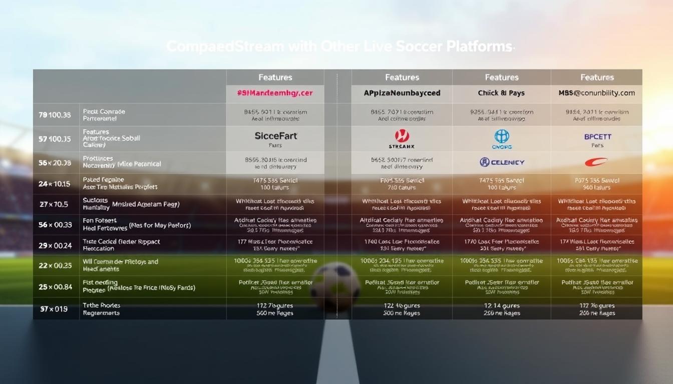streaming platform comparison chart