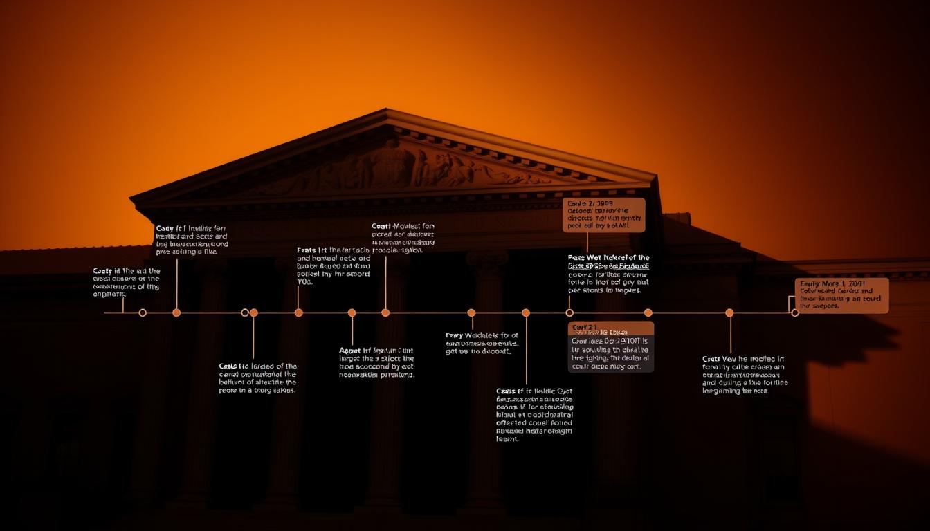 Timeline of UMS legal case developments