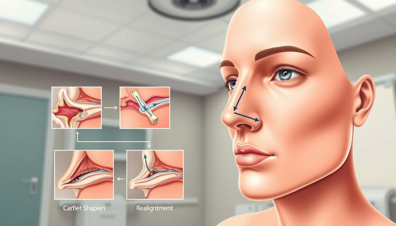 Nasenkorrektur procedure steps