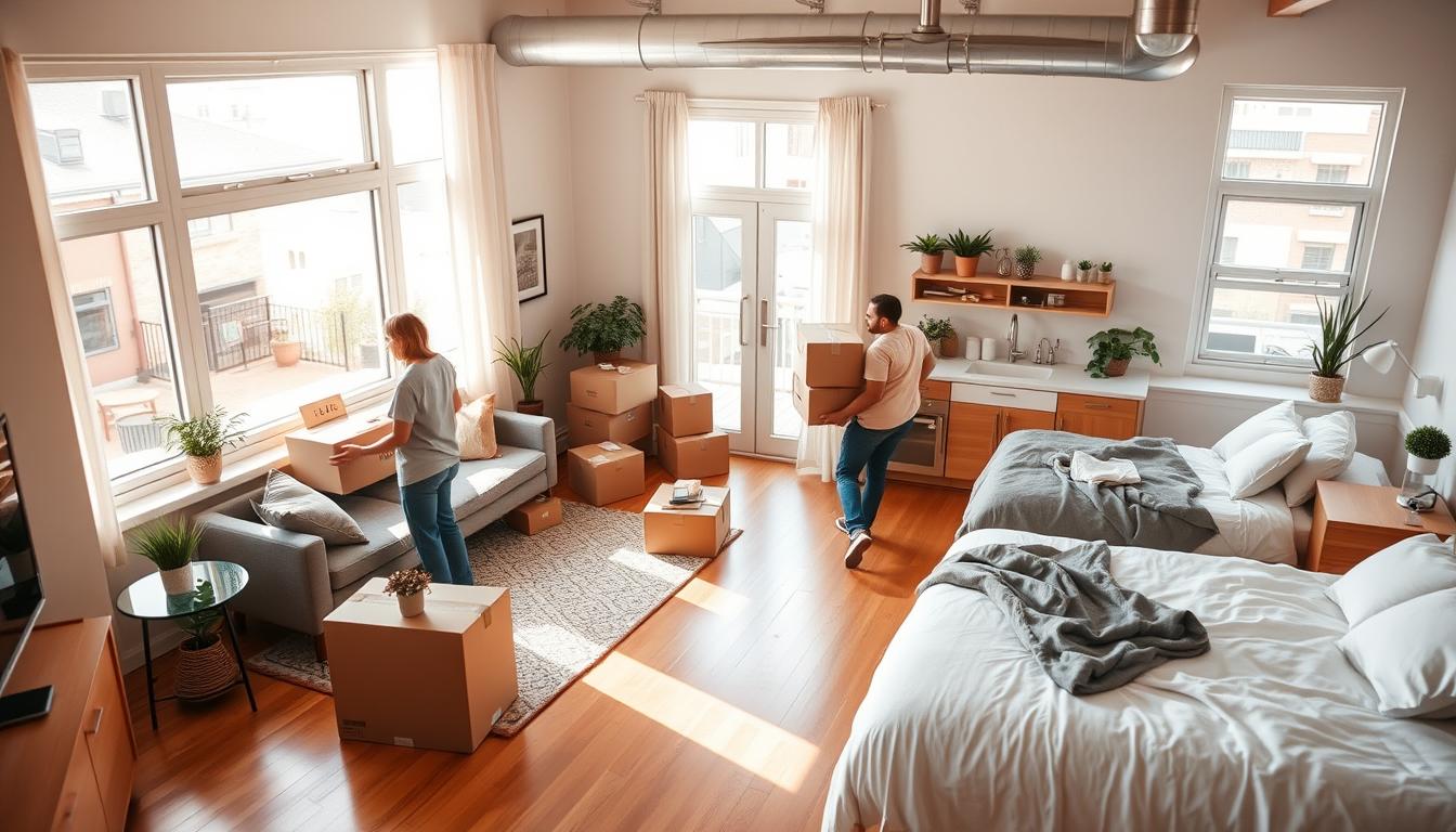 moving into a furnished apartment