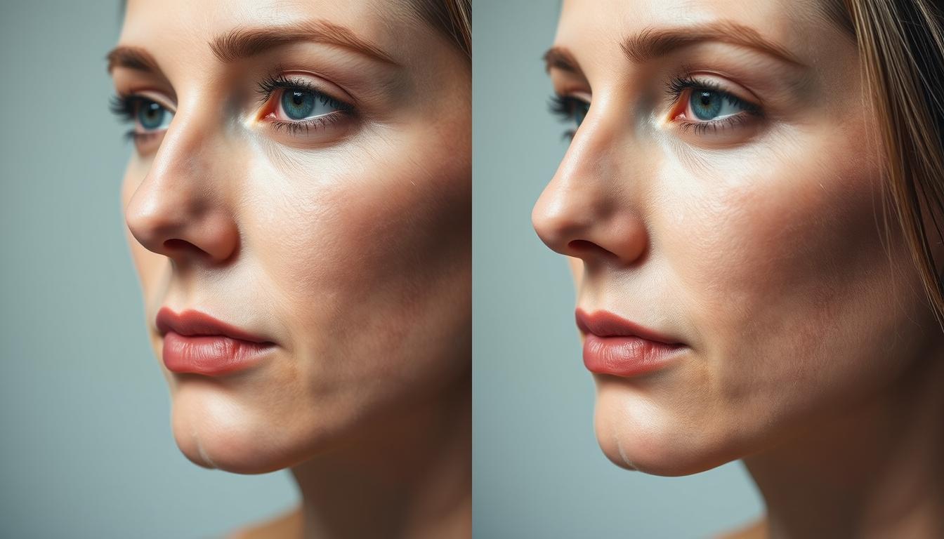before-and-after results of Nasenkorrektur experiences