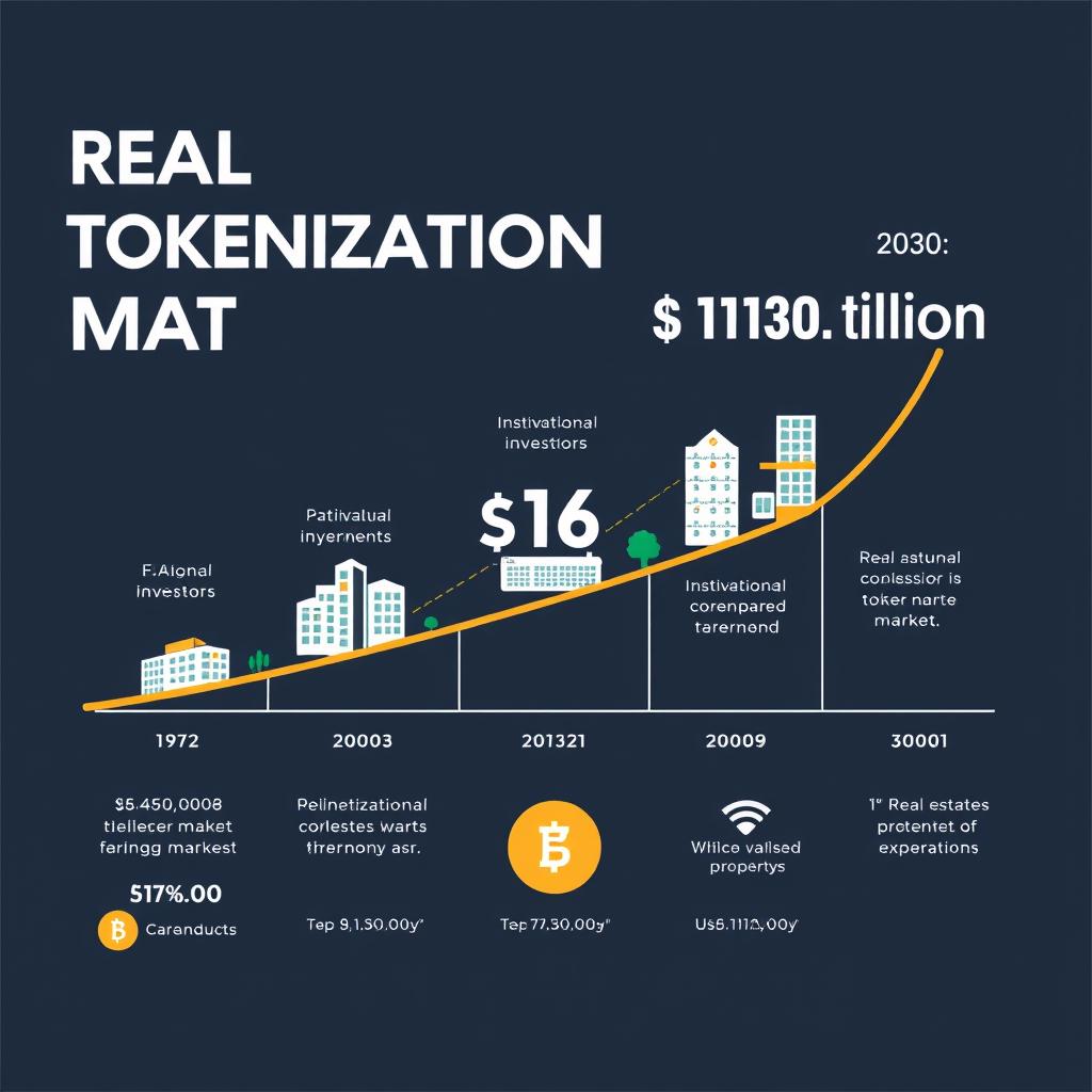 Growth chart of real estate tokenization market