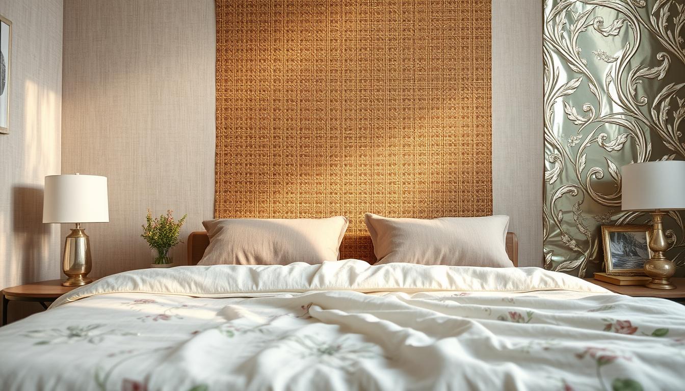 different bedroom wallpaper materials options