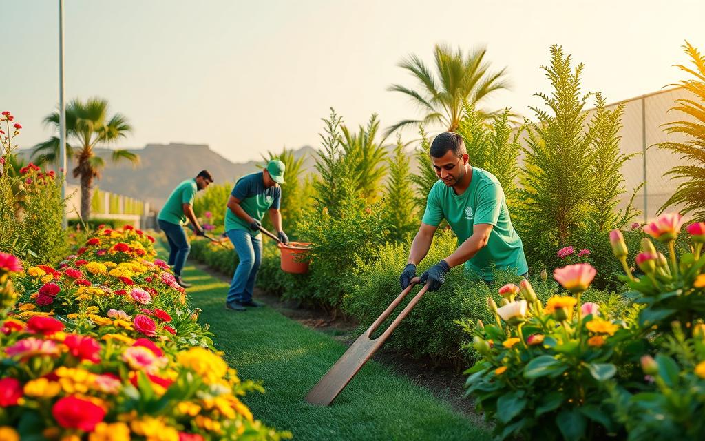 تنسيق حدائق حي النويصيب الكويت