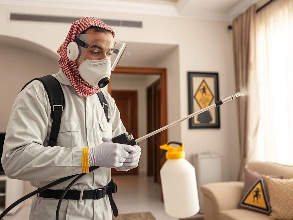 إجراءات السلامة المتبعة من شركة رش حشرات بخميس مشيط