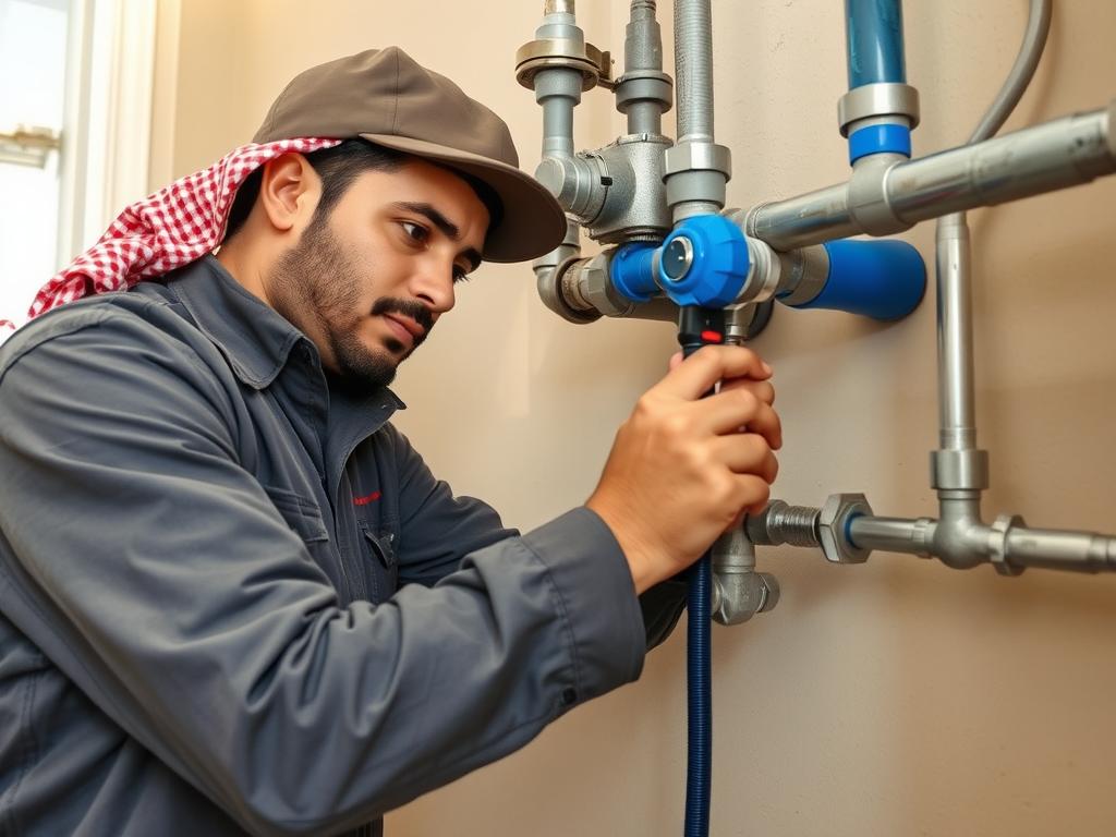 صيانة دورية لشبكة الأنابيب للوقاية من تسربات المياه في الرياض