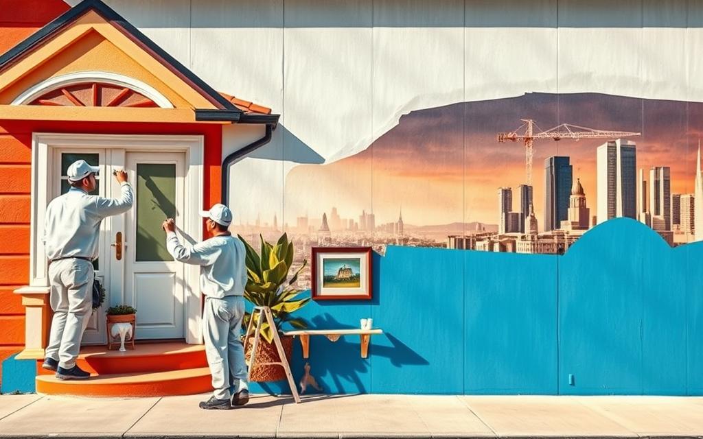 خدمات الدهانات الداخلية والخارجية