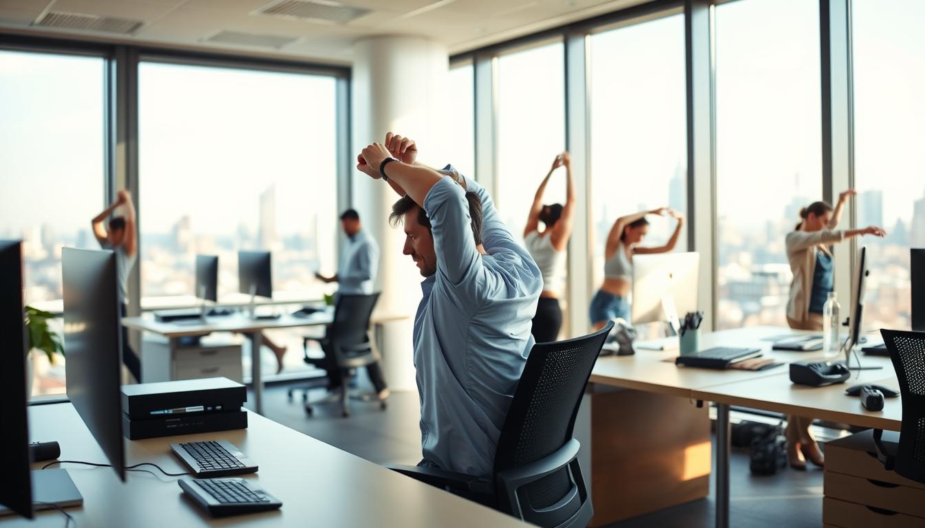Bewegungsübungen im Büro