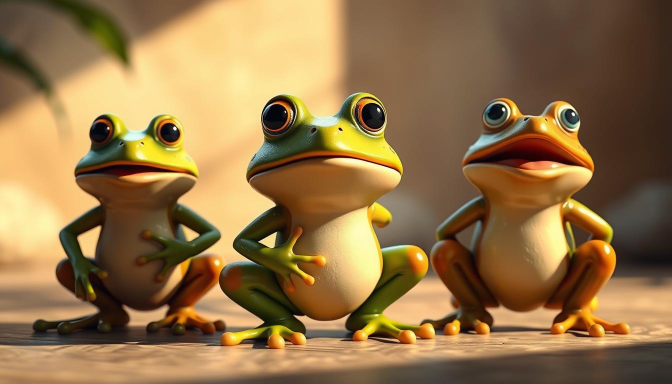 مقارنة بين إصدارات لعبة الضفدعة 3D Frog Frenzy
