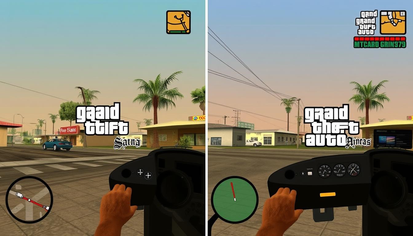 مقارنة بين نسخة الاندرويد ونسخة الكمبيوتر لعبة GTA San Andreas