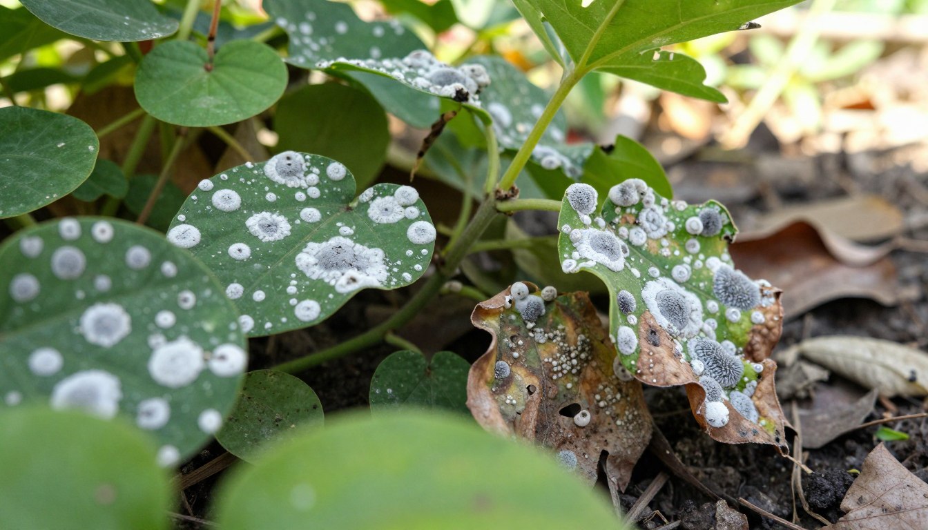 أسباب ظهور الفطريات على النباتات