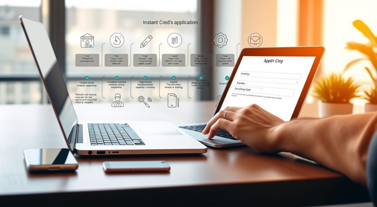 instant credit card application process