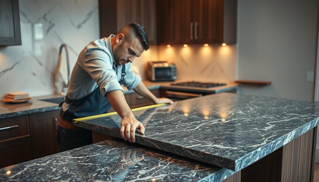 instalación profesional de encimera de cocina