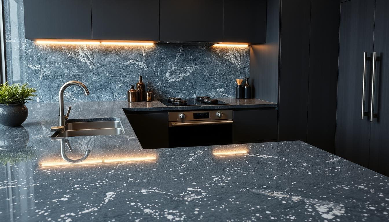 Encimeras de cocina moderna con diseño integrado