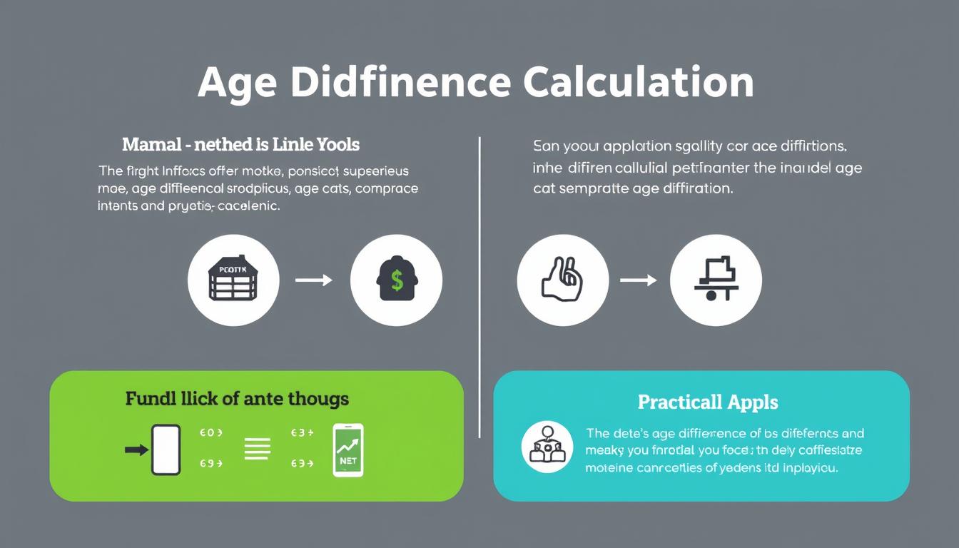 Summary of age difference calculation methods and applications