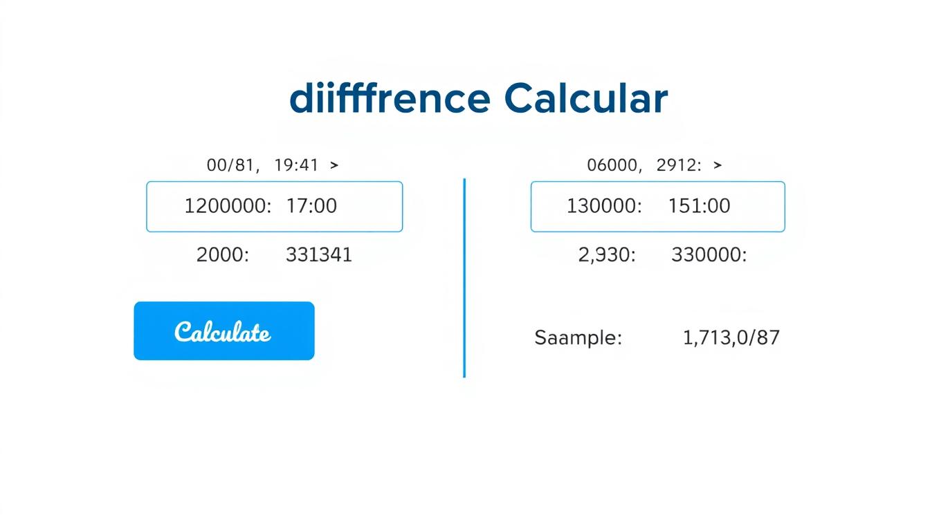 Age difference calculator tool interface