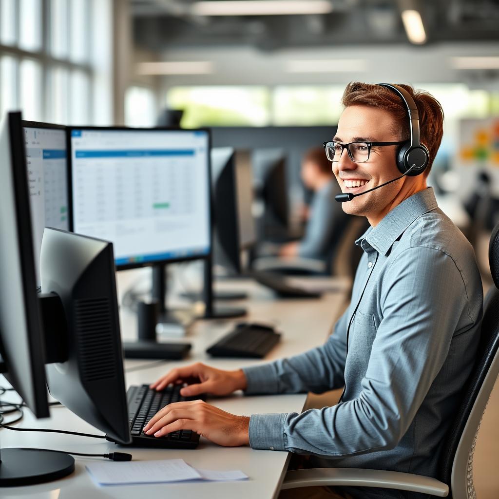 Bdc Agent Handling Incoming Sales Leads For Car Dealership