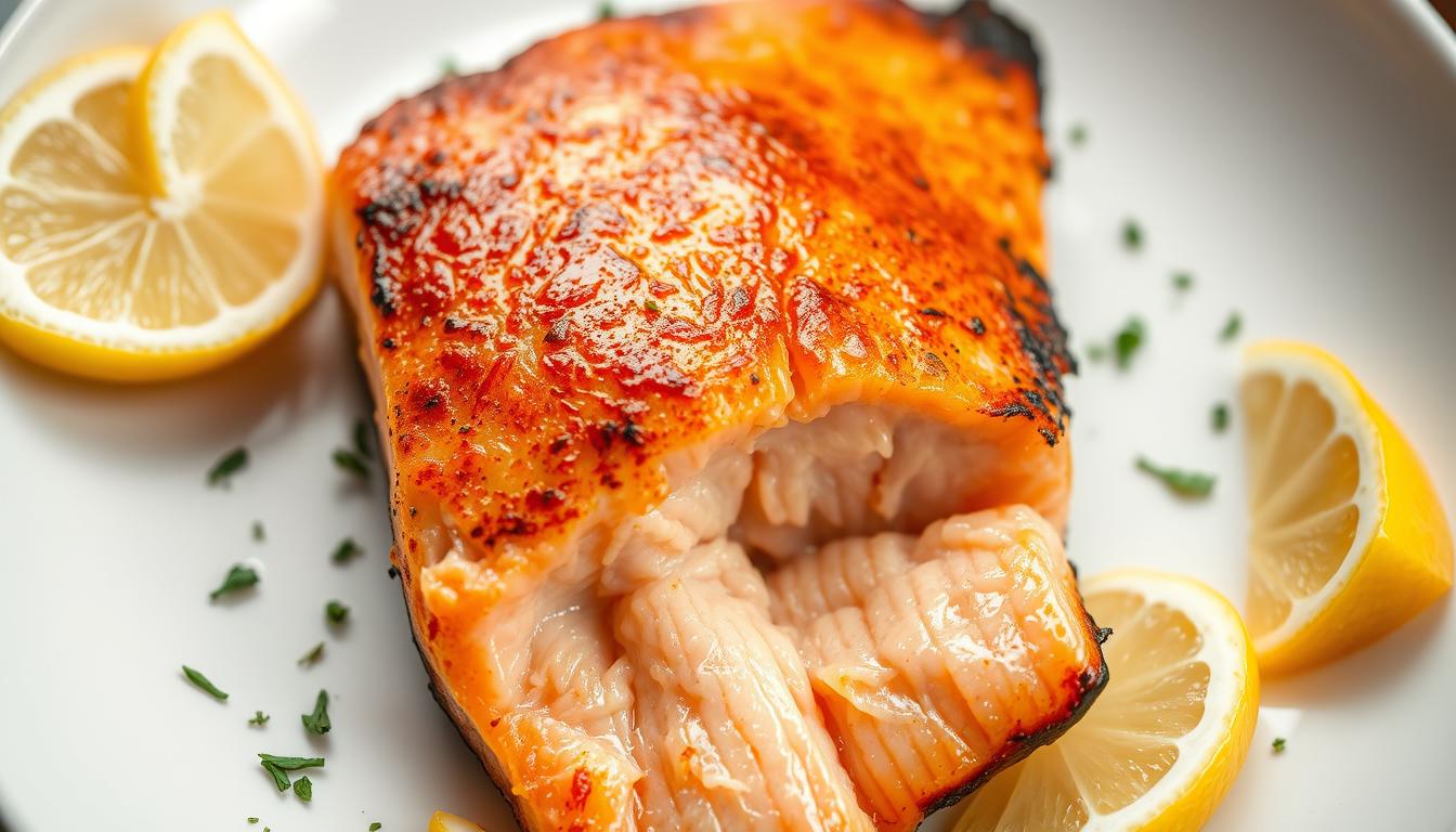 searing salmon
