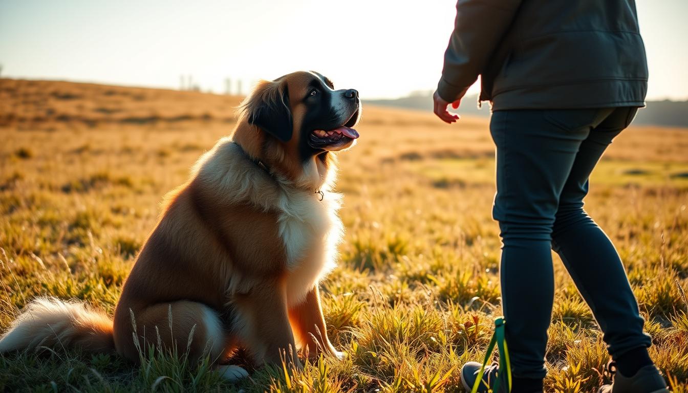 st Bernard dog training