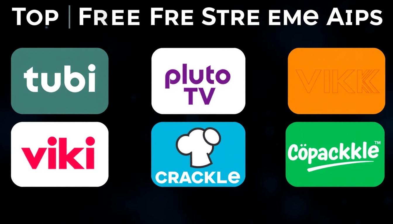 صورة تعرض شعارات أفضل تطبيقات مشاهدة الأفلام والمسلسلات المجانية المذكورة في المقال