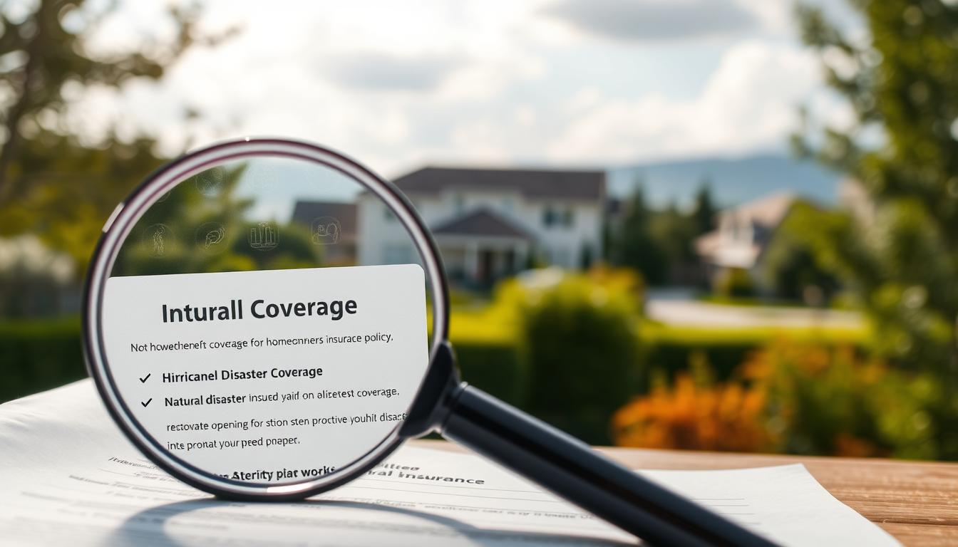natural disaster insurance coverage