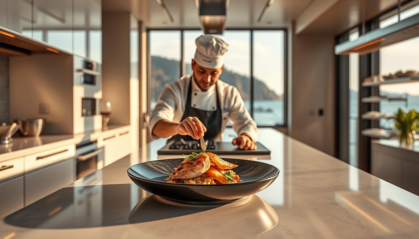 AI-assisted seafood cooking